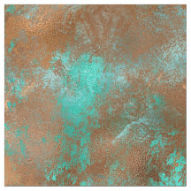 Boho Blauwgroen Copper Grunge