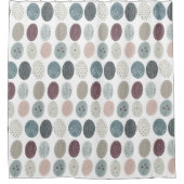 Boho Blauwgroen en Blush Shower Curtain Bohemian S Douchegordijn (Voorkant)