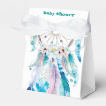 Boho Blauwgroen en Paars Baby shower Dreamweaver