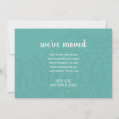 Boho Blauwgroen Floral Mandala Kentucky State verh Aankondiging (Achterkant)