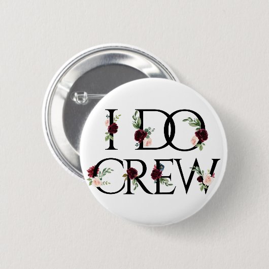Boho Bling | Bachelorette Bruidsfeestje I Do Crew Ronde Button 5,7 Cm (Voorkant /achterkant)