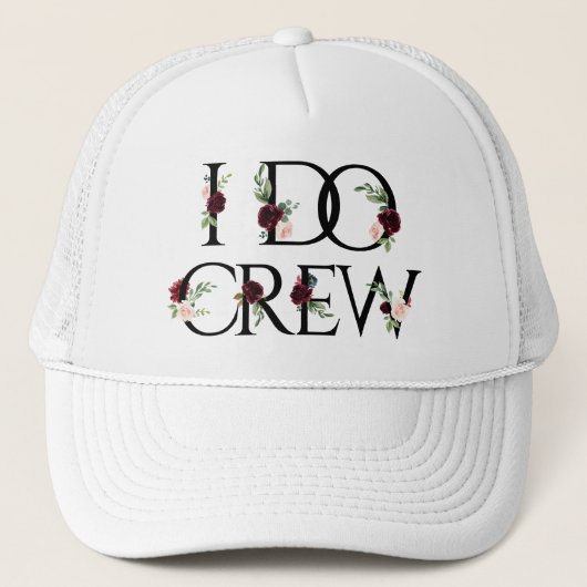 Boho Bling | Bruidsmeisjes Trouwfeest I Do Crew Trucker Pet (Voorkant)