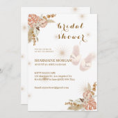 Boho Bliss bruids douche uitnodiging (Voorkant / Achterkant)