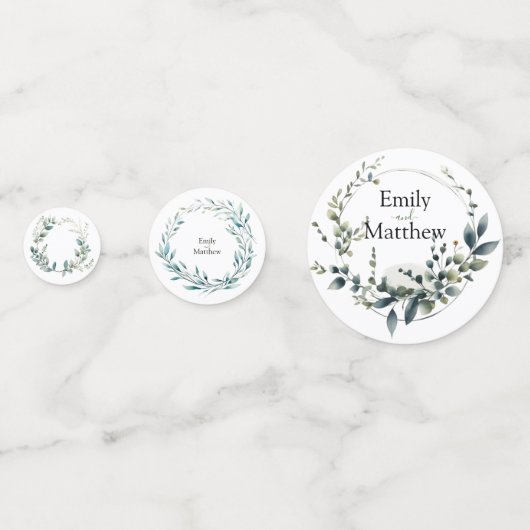 Boho Bliss Bruiloft Confetti (Voorkanten)