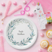 Boho Bliss Bruiloft Papieren Bordje (Feest)