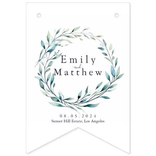 Boho Bliss Bruiloft Vlaggetjes (Tweede vlag)