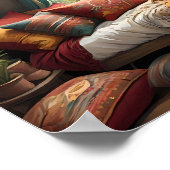 Boho Bliss - esthetische Boheemse slaapkamer Poster (Hoek)