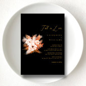 Boho Bliss: Fall in Love Bruiloft Kaart