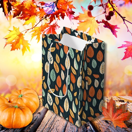 Boho Bliss Fall Leaves Medium Cadeauzakje