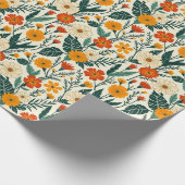 Boho Bloeiend Cadeaupapier (Hoek)