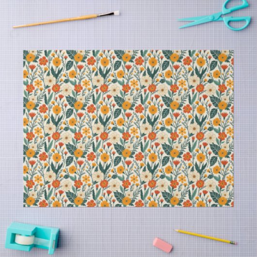 Boho Bloeiend Tissuepapier (Craft)