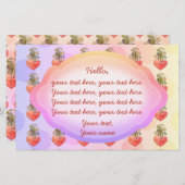 Boho bloeit hartkleurig papier (Voorkant / Achterkant)