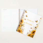 Boho Bloem Aangepaste Naam Planner (Display)