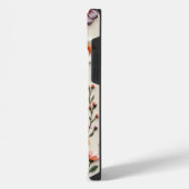 boho bloem aanpasbare quote iPhone hoesje (Linkerkant)