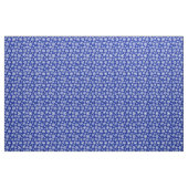 Boho Bloem Blauw en Wit Patroon Stof (Yard (91,4 cm))
