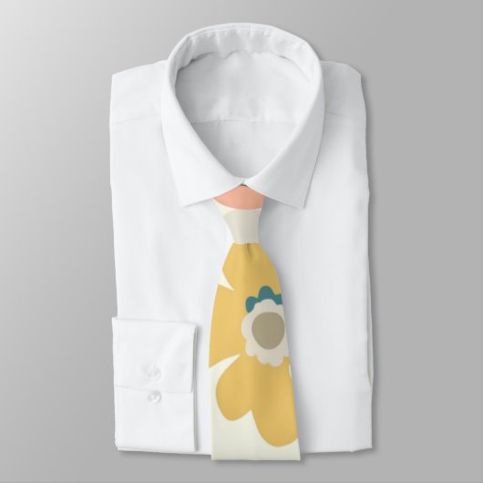 Boho Bloem Bloemstuk Custom – Elegante Mode Stropdas (Gebonden)