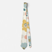 Boho Bloem Bloemstuk Custom – Elegante Mode Stropdas (Voorkant)