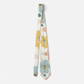 Boho Bloem Bloemstuk Custom – Elegante Mode Stropdas (Achterkant)