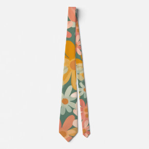 Boho Bloem Bloemstuk Custom – Elegante Mode Stropdas