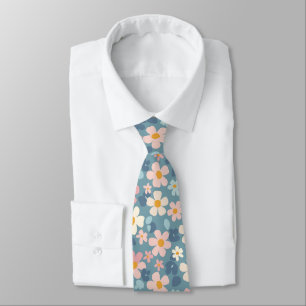 Boho Bloem Bloemstuk Custom – Elegante Mode Stropdas