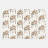 Boho Bloem Boeket en Dreamcatcher Patroon Inpakpapier Vel (Voorkant 2)
