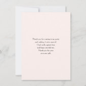 Boho Bloem Boeket in Neutrale Kleuren Dank U Bedankkaart (Achterkant)