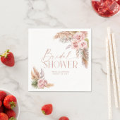 Boho bloem boeket roze goud servet (Insitu)