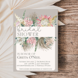 Boho Bloem Bruids Douche Uitnodiging