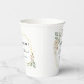 Boho Bloem Bruidsdouche Papieren Bekers (Rechts)