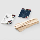 Boho bloem bruidsprogramma ventilator hand handwaaier (Niet-gemonteerd)