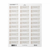 Boho Bloem Bruiloft Retouradres Label (Full Sheet)