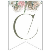 Boho Bloem Bunting Flag Banner (Eerste vlag)