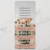 Boho | Bloem Cactus | Prijsmenu | Beleid Blad Menu (Achterkant)