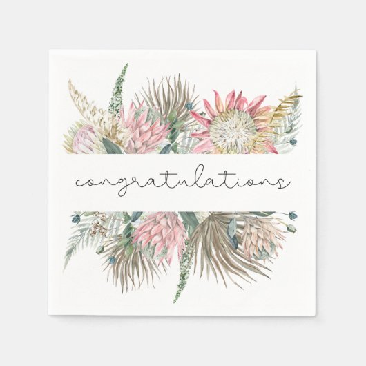 Boho Bloem Cocktailservetten Servet (Voorkant)