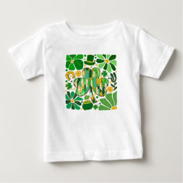 Boho bloem glitters St Patrick-dag klavertje vier