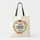 Boho bloem groen meid moederdag beste moeder ooit tote bag (Voorkant)