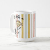 Boho Bloem Het Is Oké Om Anders Te Zijn Koffiemok (Voorkant links)
