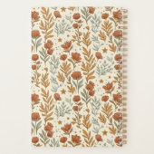 Boho Bloem Honden Silhouet Aardse Botanische Planner (Achterkant)