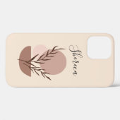 Boho bloem iPhone 12 Hoesje (Achterkant (horizontaal))