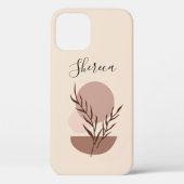 Boho bloem iPhone 12 Hoesje (Achterkant)