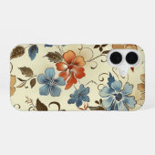 Boho Bloem iPhone 16 Hoesje (Achterkant horizontaal)
