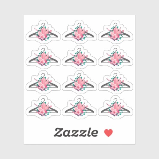 Boho Bloem Kristallen Klerenhanger Mode Kast Sticker (Vel)