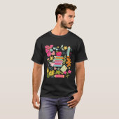Boho Bloem Leraar Boek Apple Potlood Grappige Acht T-shirt (Voorkant volledig)
