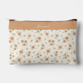 Boho bloem neutrale Ditsy bloemprint naam Beige Etui (Voorkant)