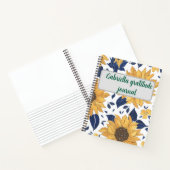 Boho bloem notitieboek (Binnen)