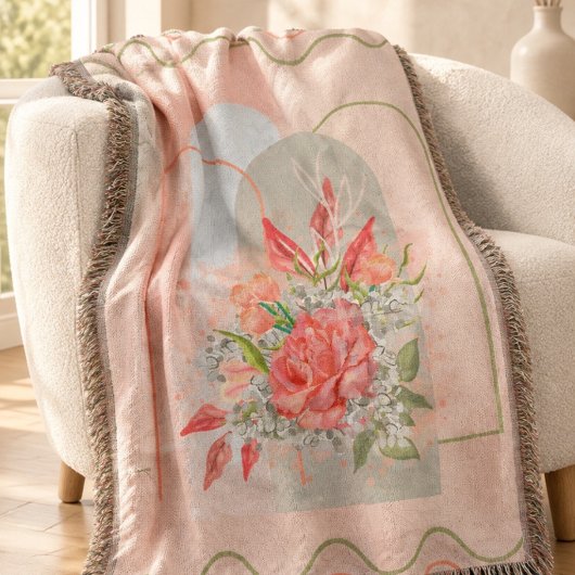 Boho Bloem Ontwerp Worpdeken Deken