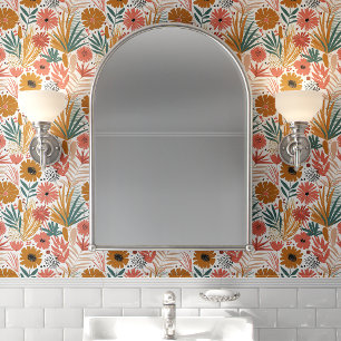 Boho Bloem Palmblad Behang