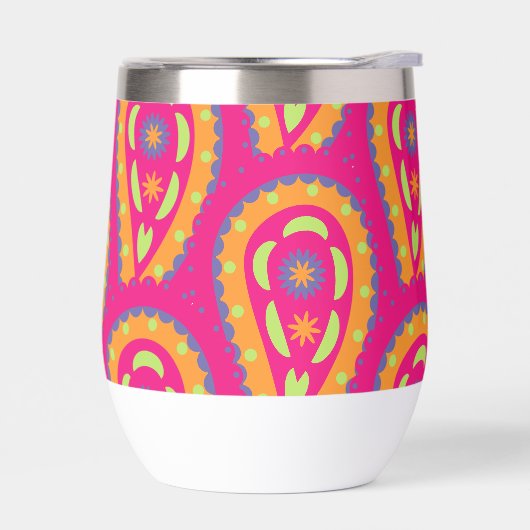 Boho Bloem Roze Motief (Links)