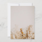 Boho Bloem Script Bruiloftdetails (Achterkant)