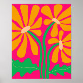 Boho Bloem Wand Art Print (Voorkant)